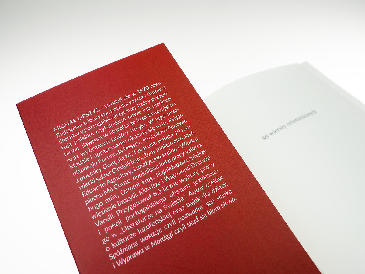 46 wierszy ortonimicznych