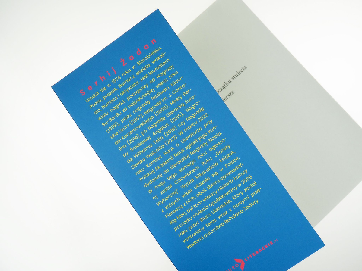 Historia kultury początku stulecia i inne wiersze