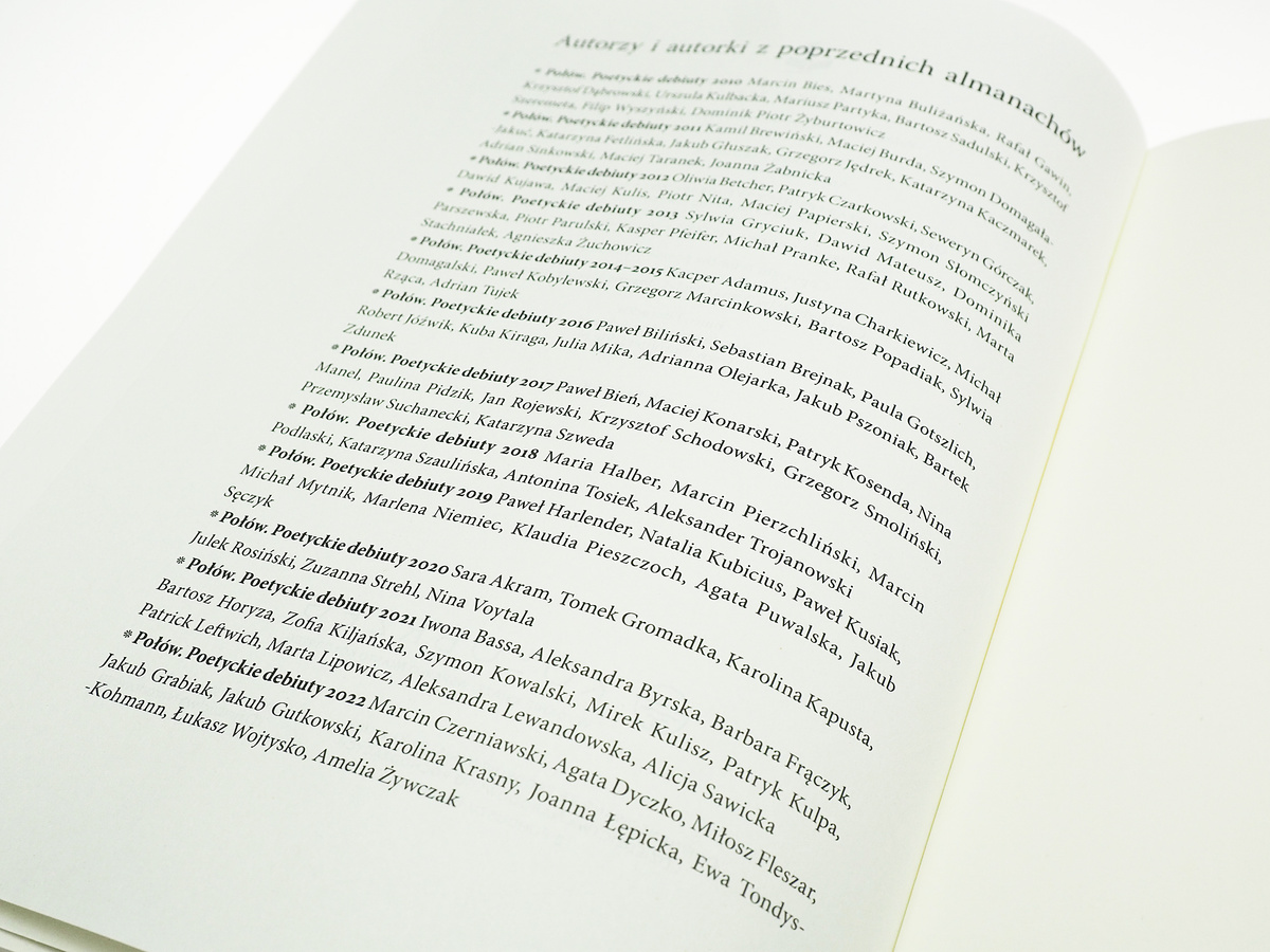 Połów. Poetyckie i prozatorskie debiuty 2023
