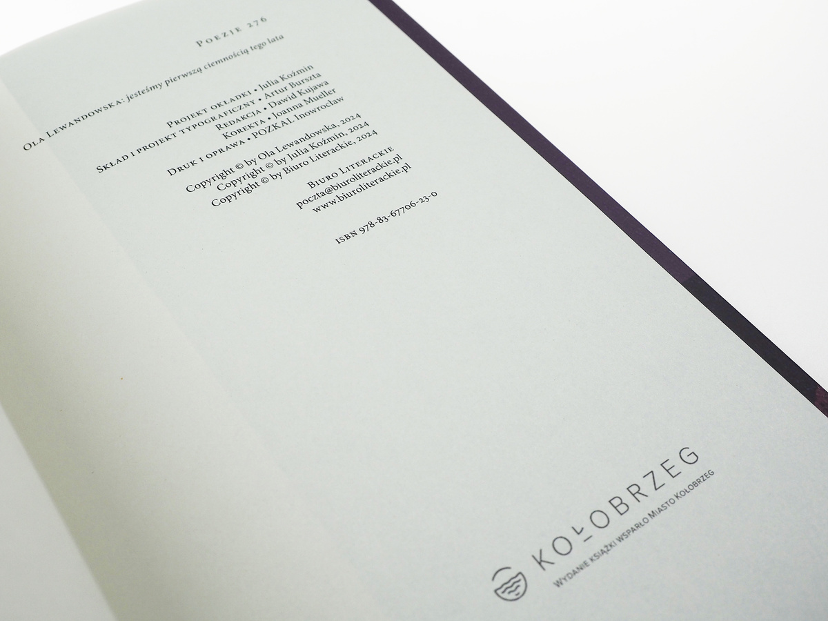 Jesteśmy pierwszą ciemnością tego lata